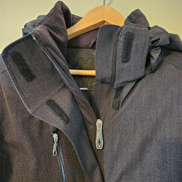 Spyder Women's Fall Winter Jacket Coat Hoodie Black Size 12. - Picture 12 of 16